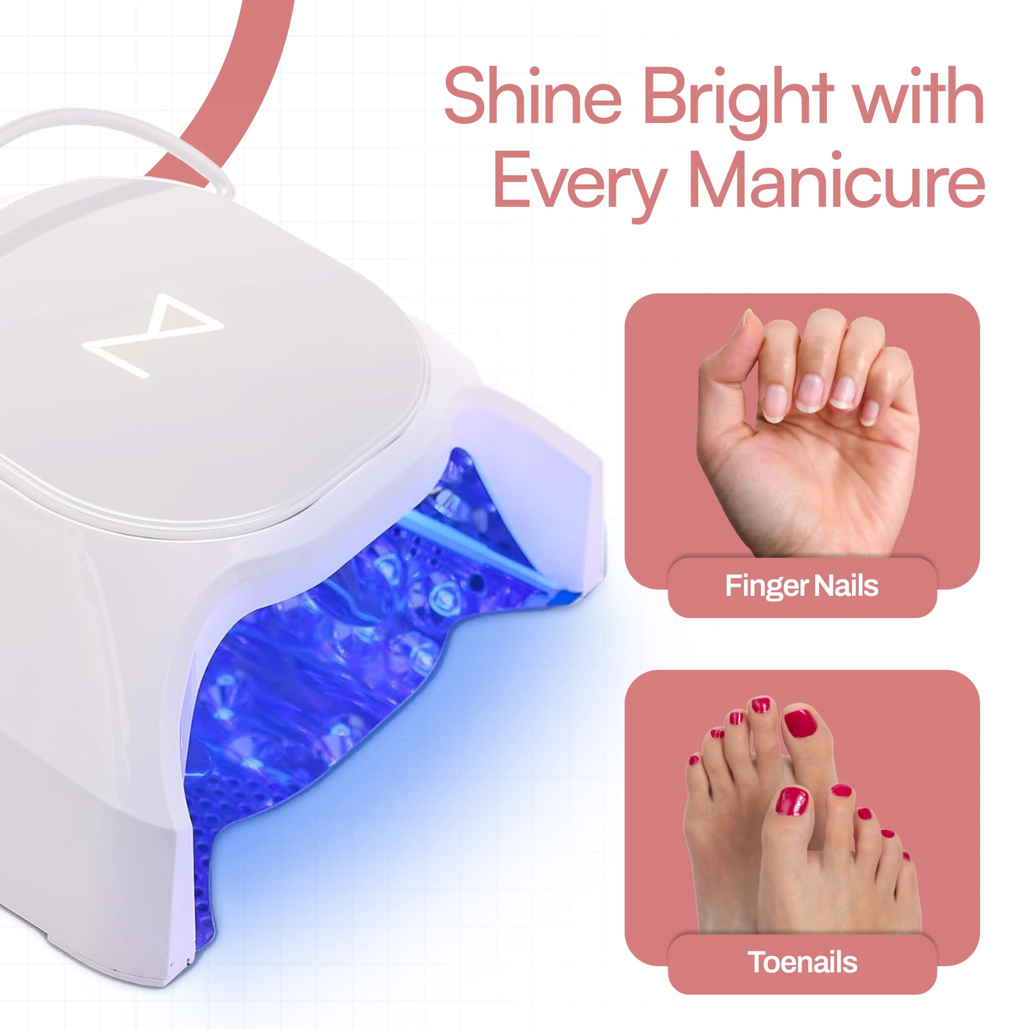 M GlowPro at-home salon-quality use for flawless gel manicures