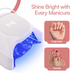M GlowPro at-home salon-quality use for flawless gel manicures