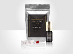 M LASH Diamond Premium Lash Glue bottle highlighting fast 1-2 second drying time.