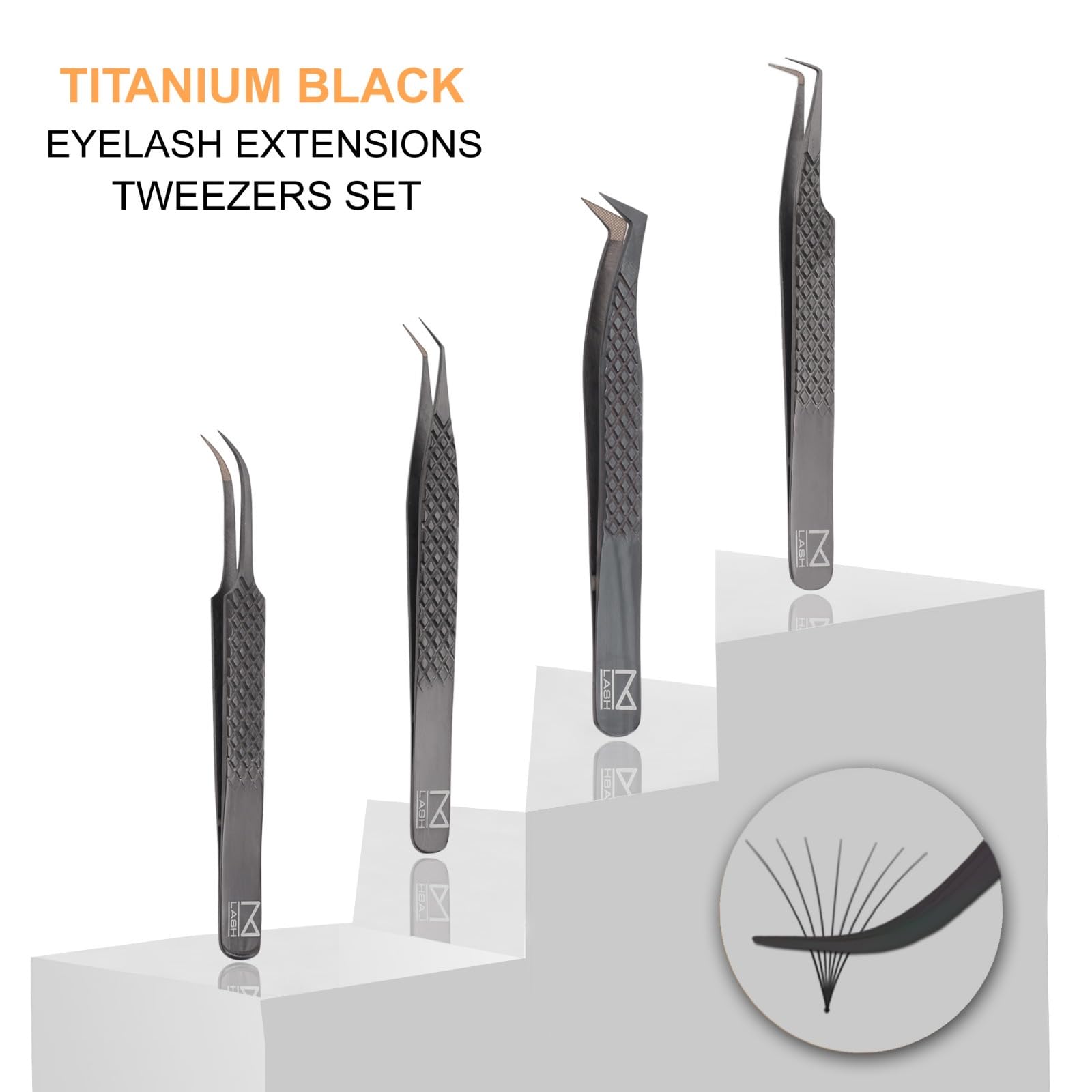 M LASH four-piece kit supports versatile lash techniques.