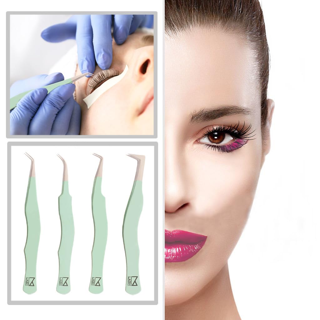 M LASH isolation tweezers aid careful separation during extension prep.