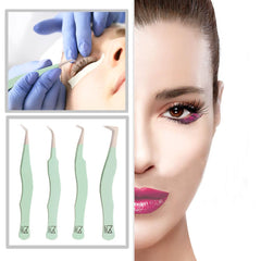 M LASH isolation tweezers aid careful separation during extension prep.