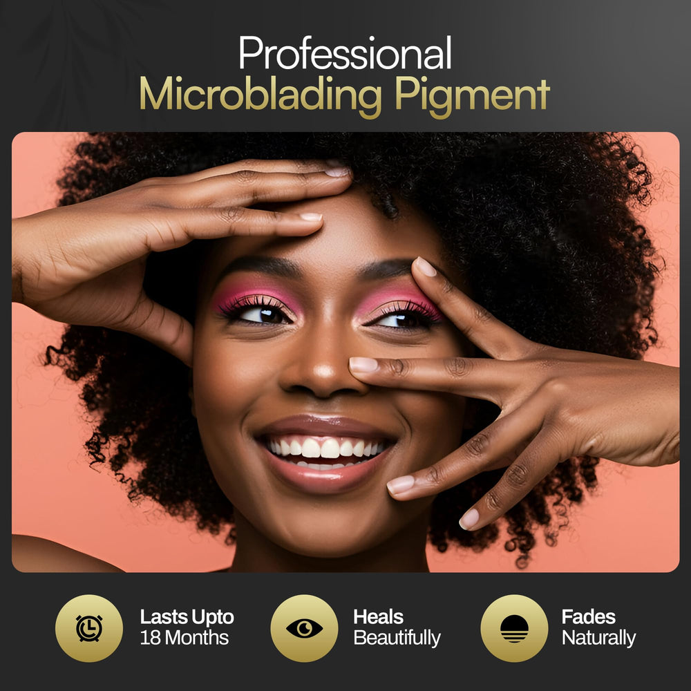 M microblading ink golden brown shade for depth and warmth