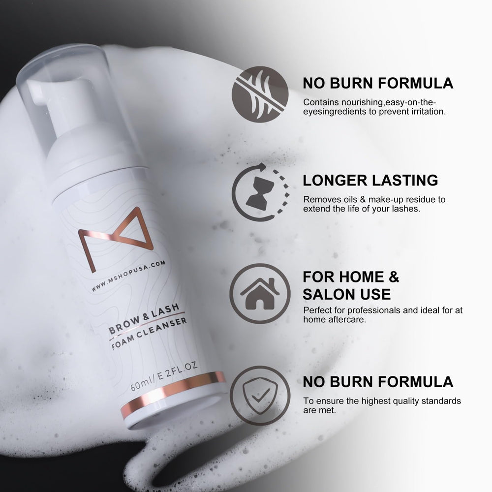 M PMU brow and lash foam cleanser used for brows care around eye area