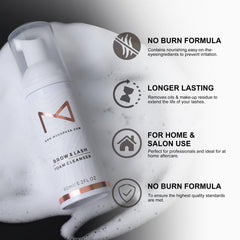 M PMU brow and lash foam cleanser used for brows care around eye area