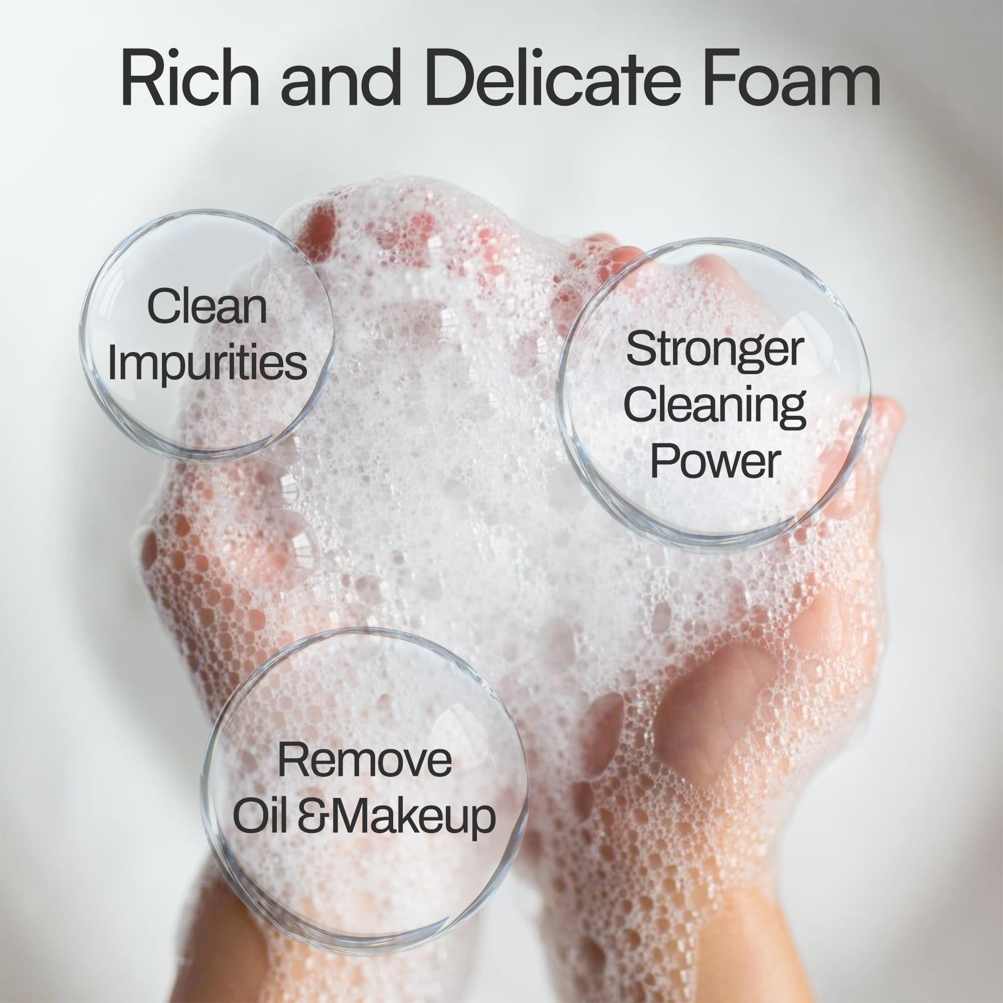 M PMU brow and lash foam cleanser foam lather demonstrates pigment lifting