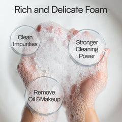 M PMU brow and lash foam cleanser foam lather demonstrates pigment lifting