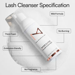 M PMU brow and lash foam cleanser PMU use closeup
