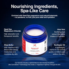 M1 Labs magnesium cream as part of a night routine for calm evenings.