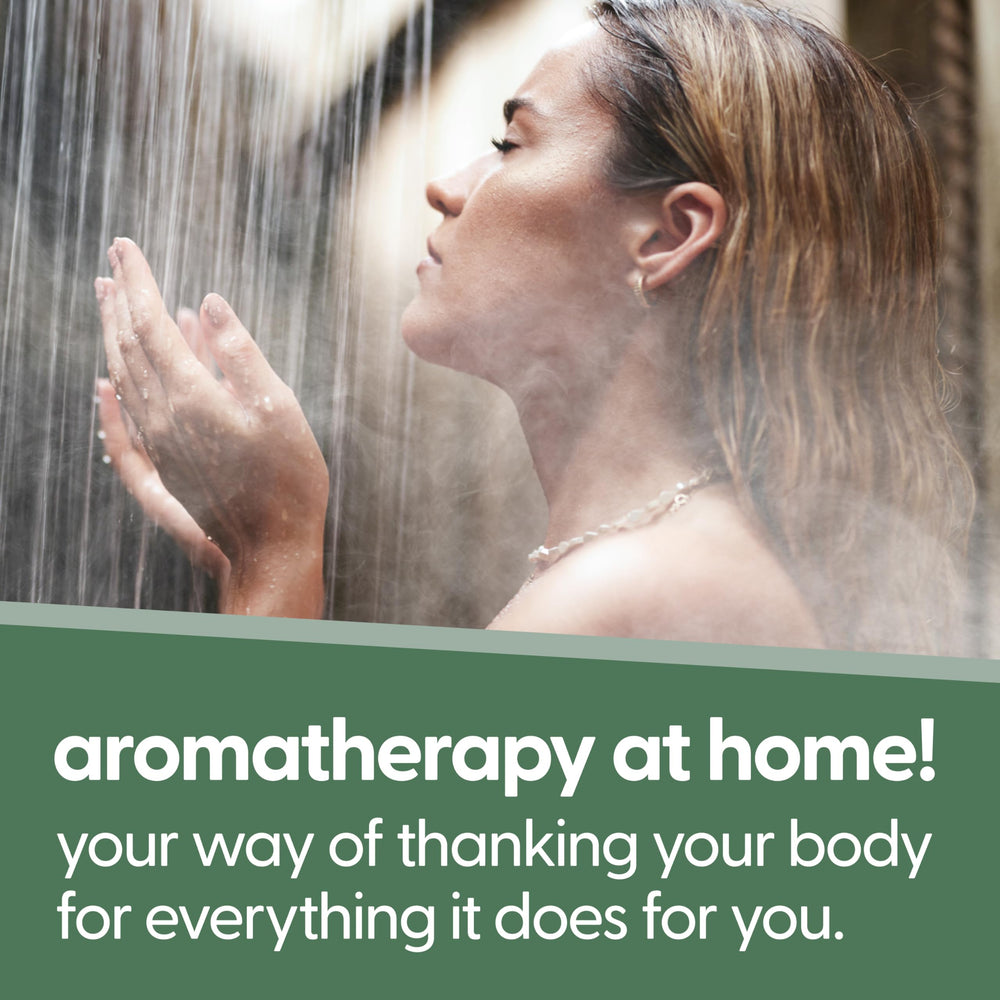 M3 Naturals aromatherapy ambience in shower with eucalyptus steamers