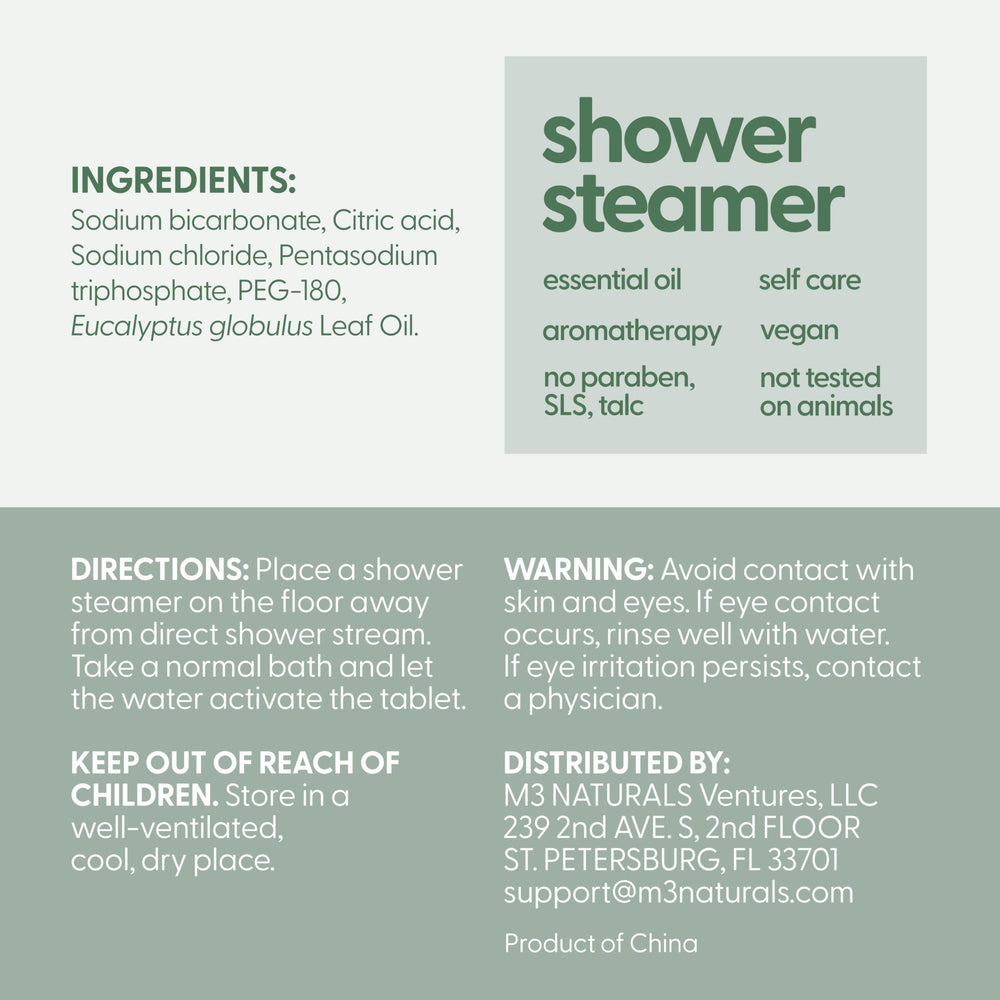 M3 Naturals eucalyptus steamers offer a relaxing scent for unwinding