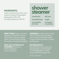 M3 Naturals eucalyptus steamers offer a relaxing scent for unwinding