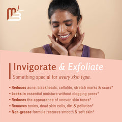 M3 Naturals Himalayan Salt Scrub with collagen and stem cells for renewal support.