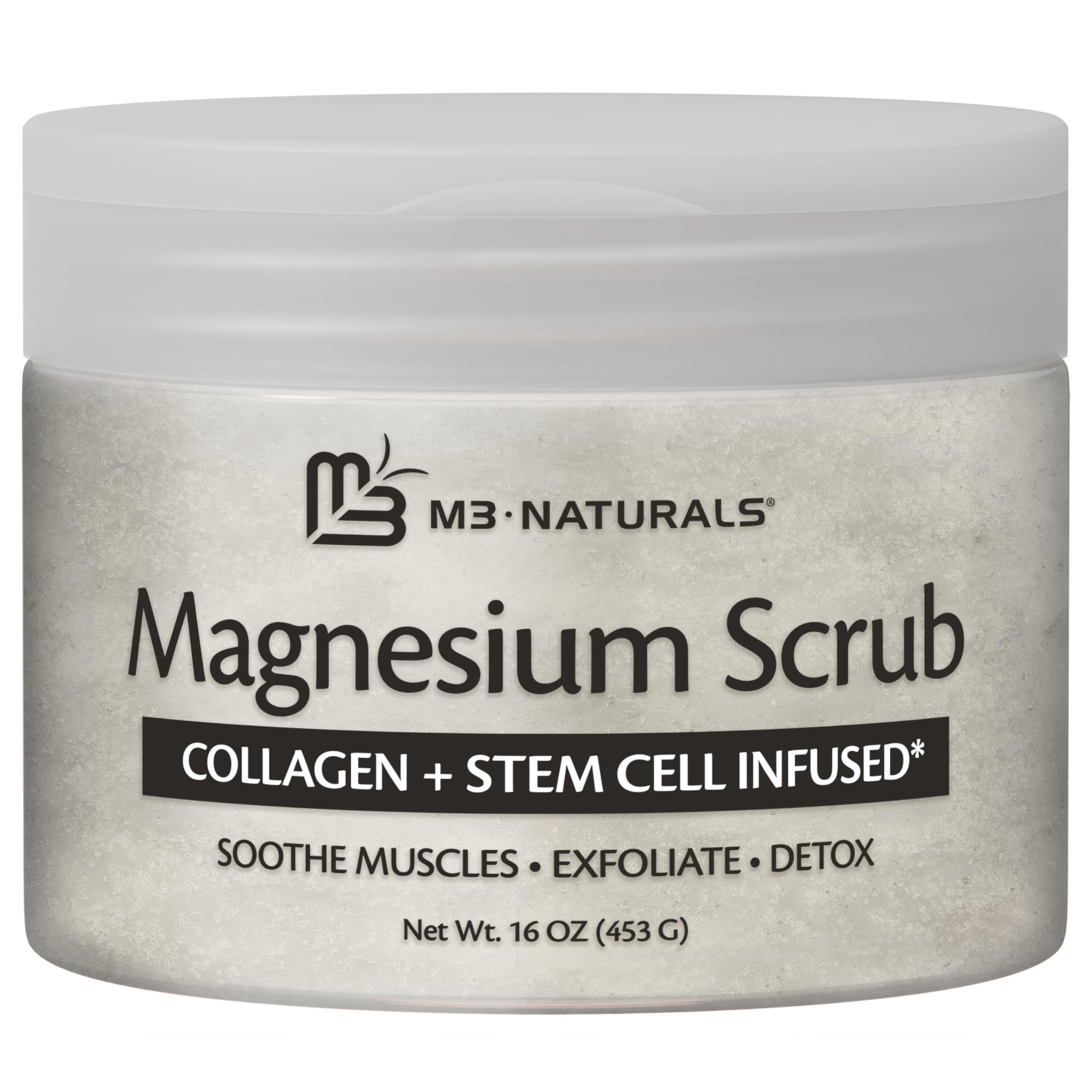 M3 Naturals sea salt minerals for nourishment and smoother skin.