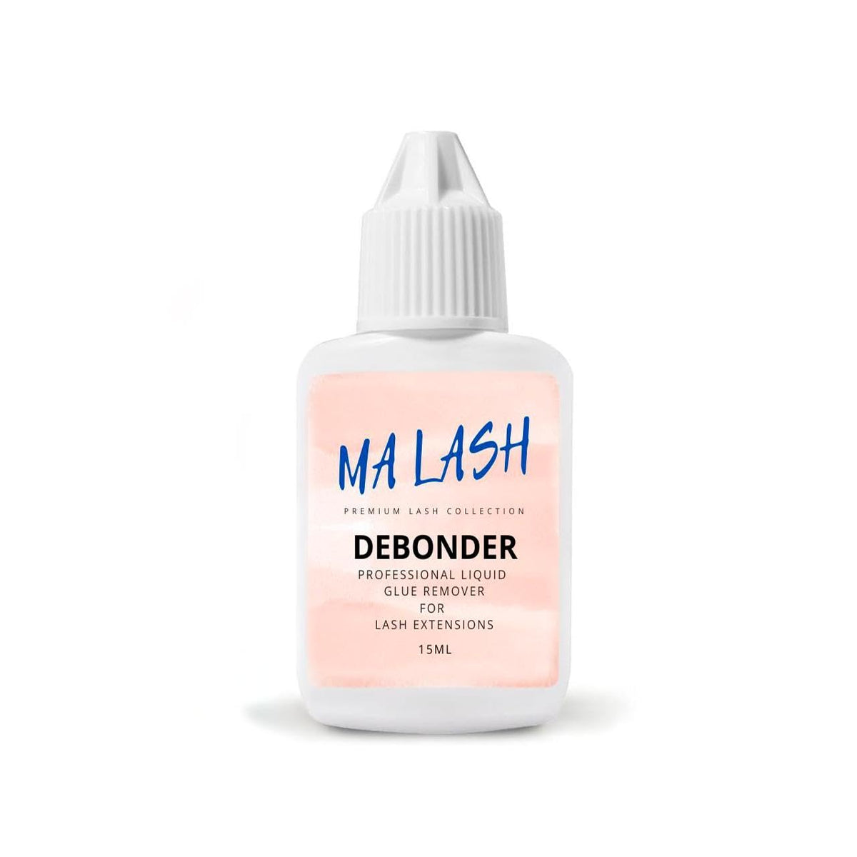 MA LASH debonder liquid bottle shown for precise removal of lash extensions