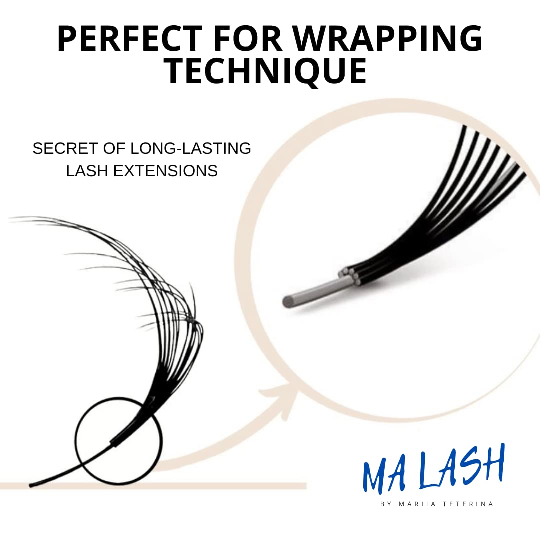 MA LASH Dark Chocolate 7-13mm lengths support easy fan formation