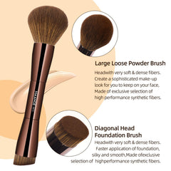 MAANGE cream blush brush for seamless color application.