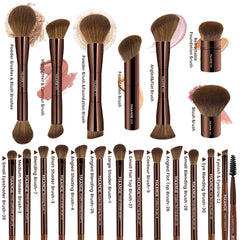 MAANGE foundation brush with flat-top bristles delivers smooth coverage.