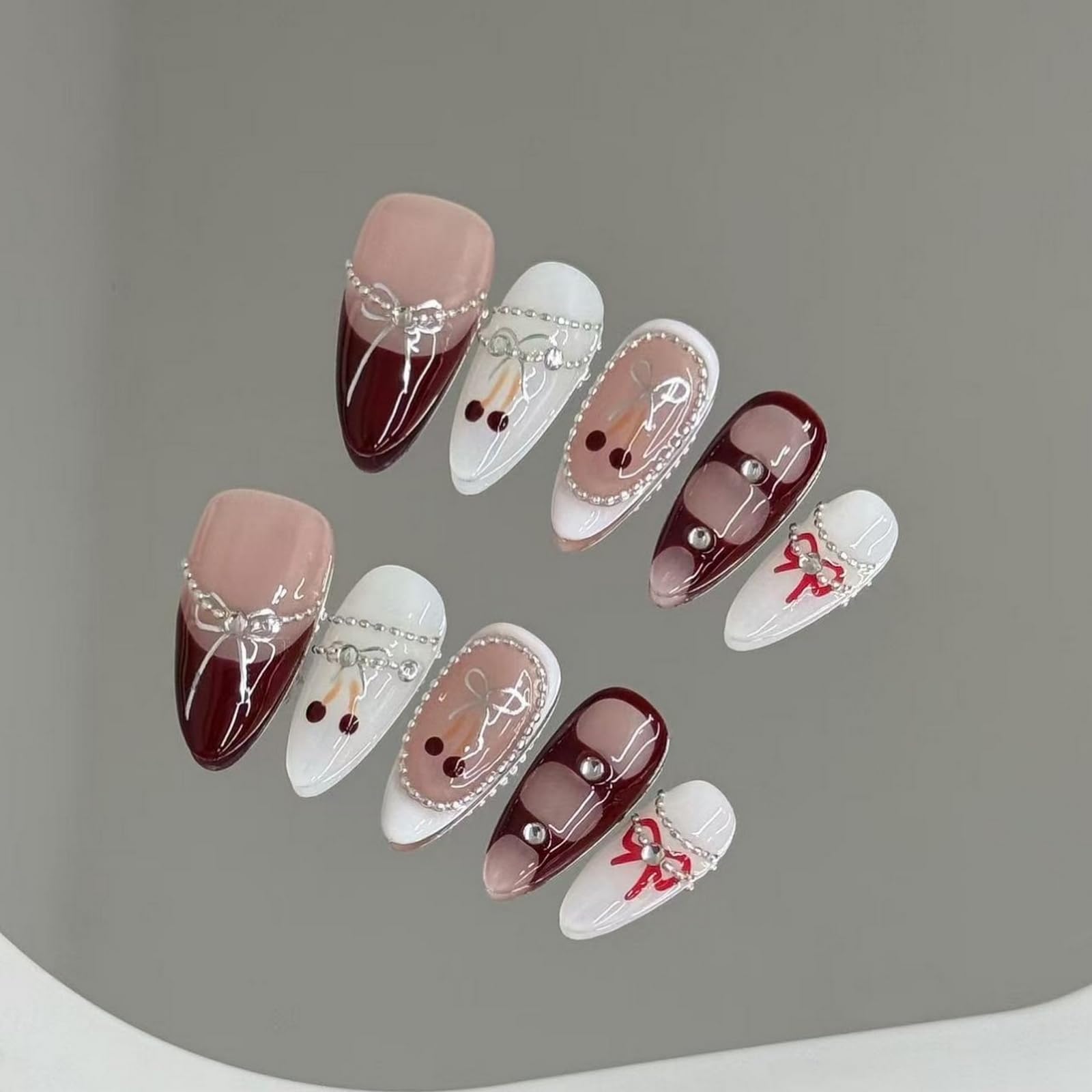 MABKJLF reusable ABS material press-on nails for durable wear