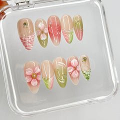 MABKJLF complete nail kit with file glue and stickers for quick DIY nails