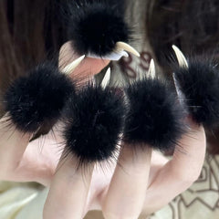 MABKJLF luxury medium stiletto nails offering secure wear and dramatic shape
