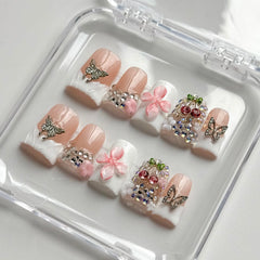 MABKJLF Application glue and wooden stick enable precise nail placement.