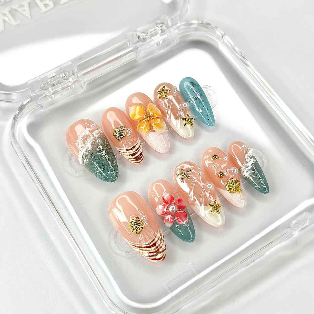 MABKJLF Glossy nails kit photo shows complete kit for DIY nail art.