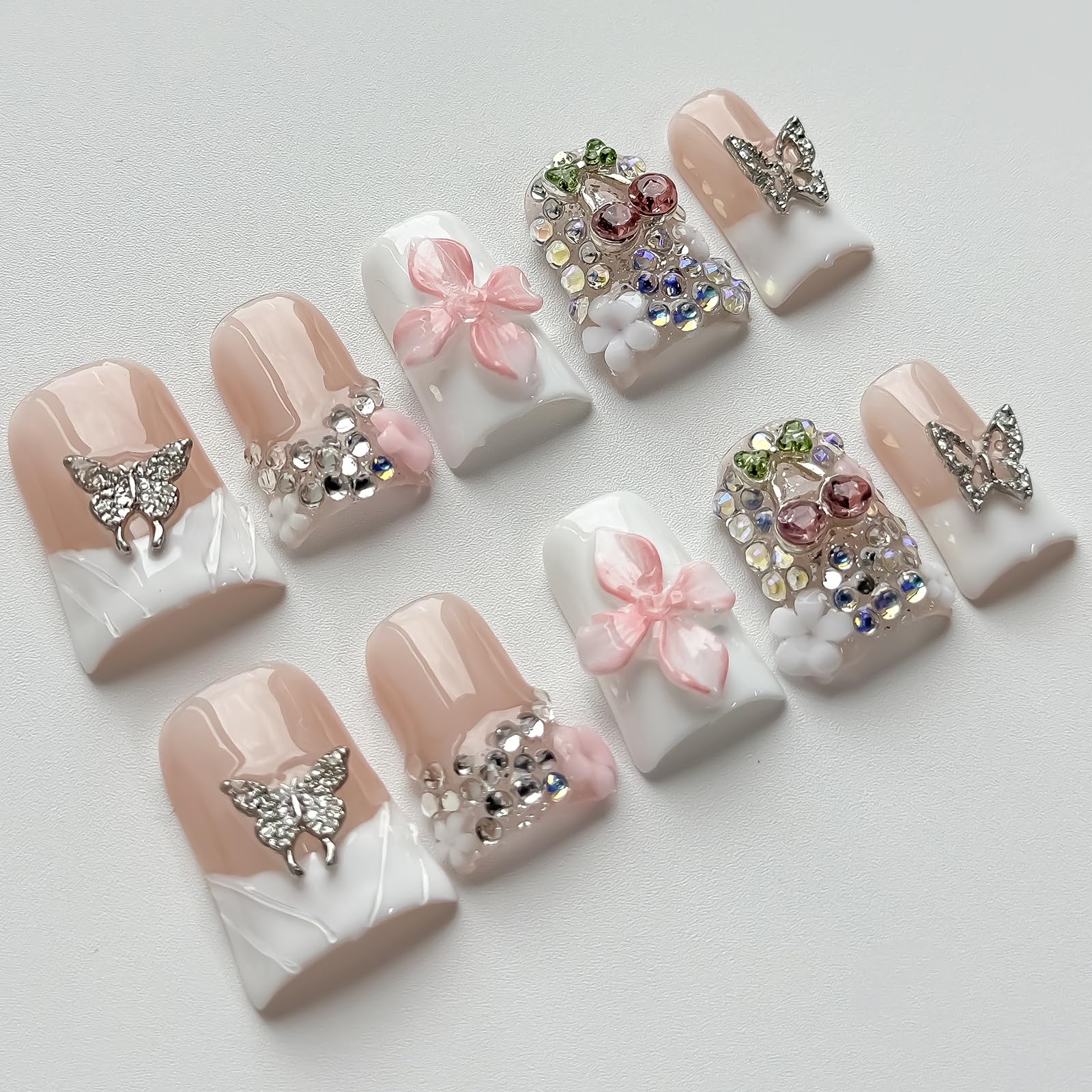 MABKJLF Storage box and jelly stickers shown for organized, reusable nail sets.
