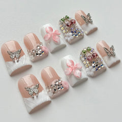 MABKJLF Storage box and jelly stickers shown for organized, reusable nail sets.