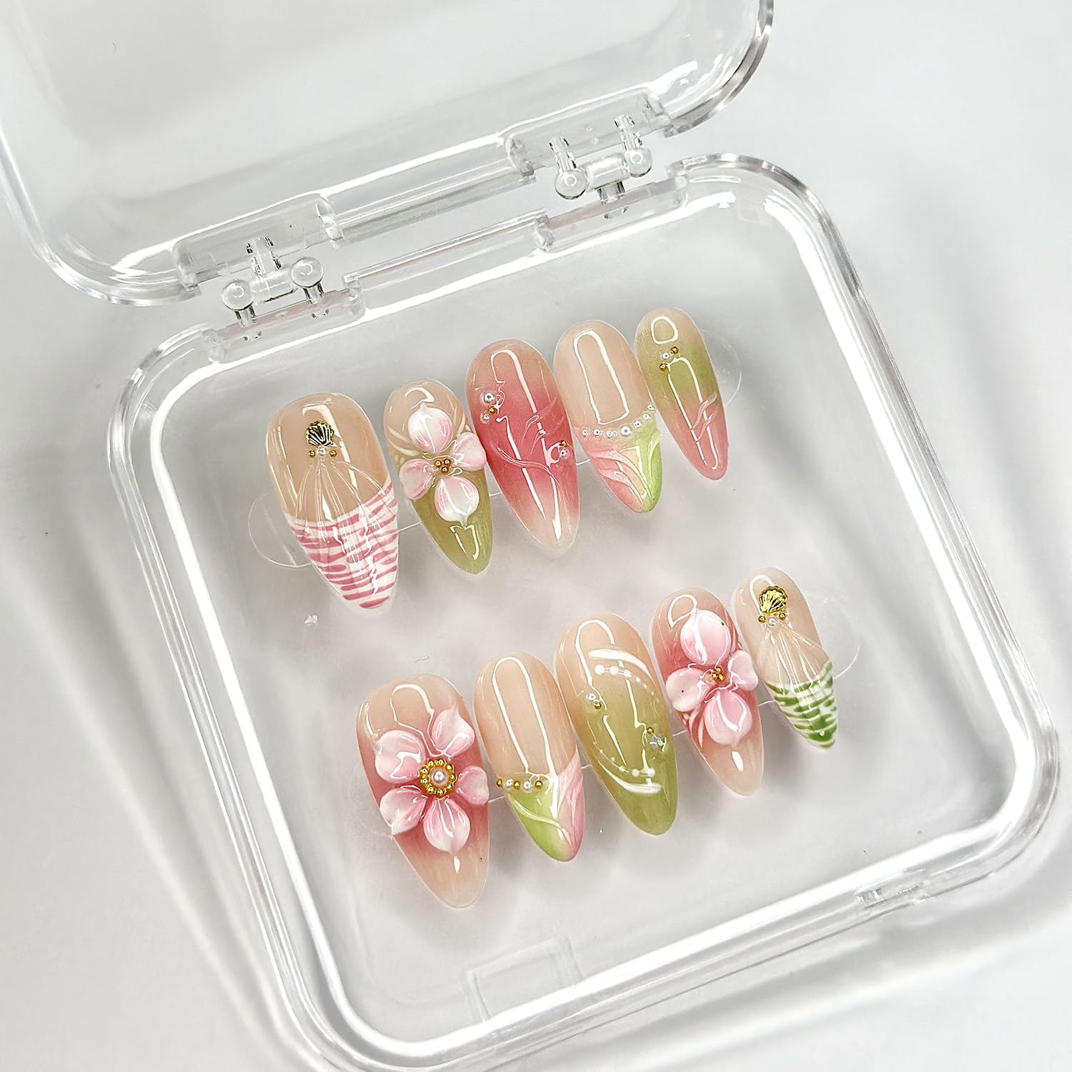 MABKJLF includes nail file and jelly stickers for precise shaping and decorative accents