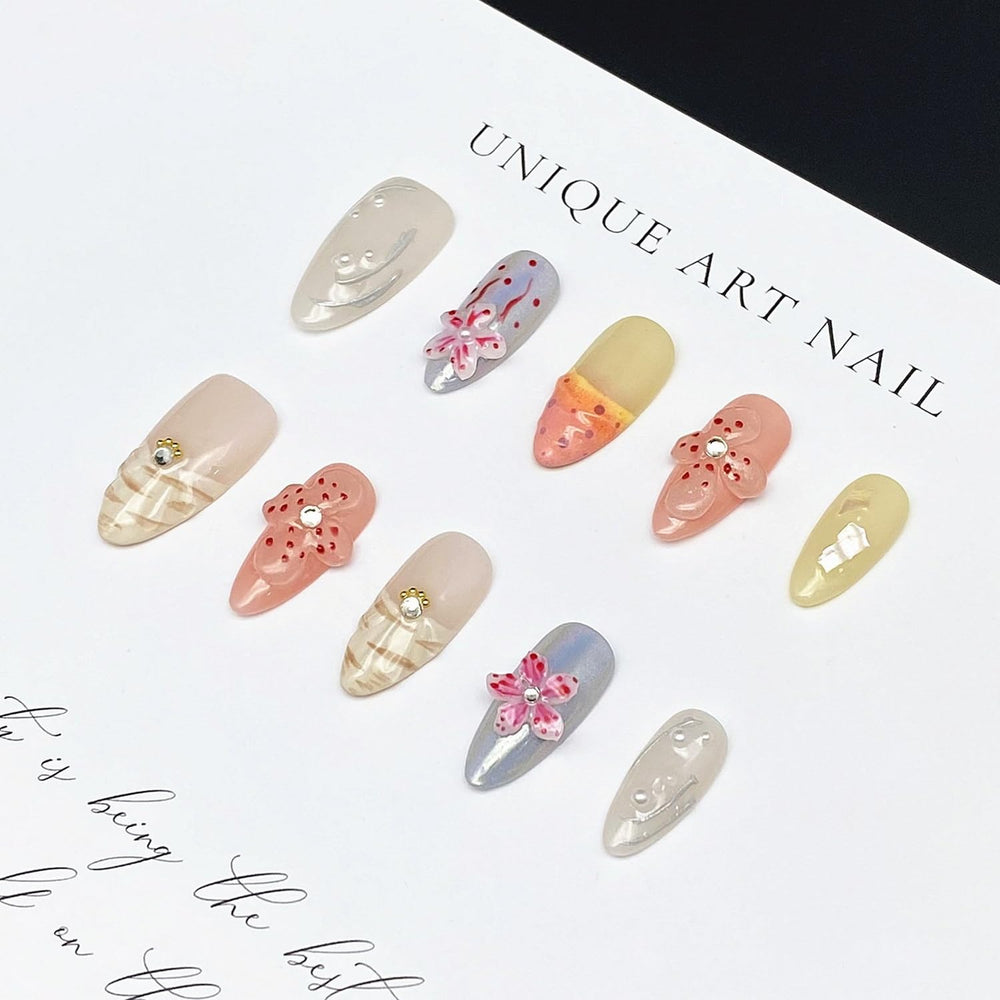 MABKJLF 10-piece set includes file, jelly stickers, and removal stick.
