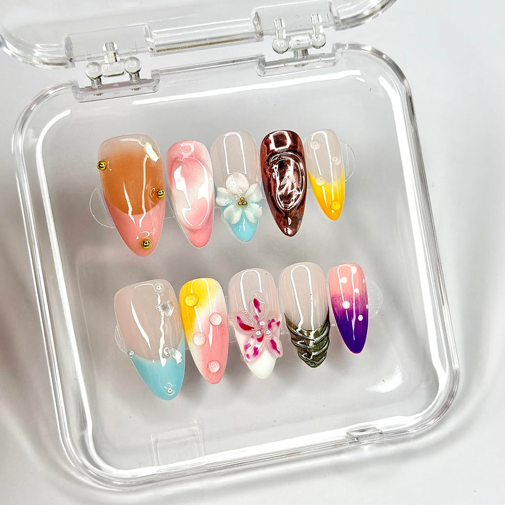 MABKJLF reusable ABS material nails for multiple wears