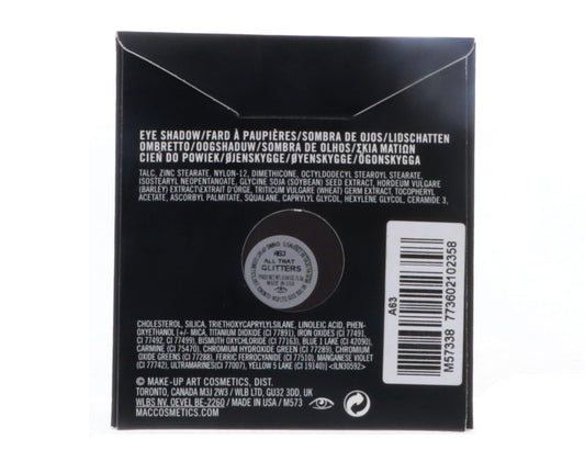 MAC All That Glitters rich pigmentation delivers bold color with smooth blending.
