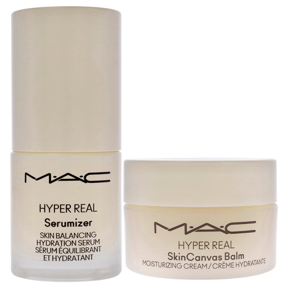 MAC Bizzare Blizzard Snow Peony Hyper Real Serum dispenser for easy, even application and radiant skin.