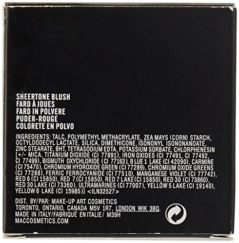 MAC Blushbaby texture close-up highlights micro-refined powder.