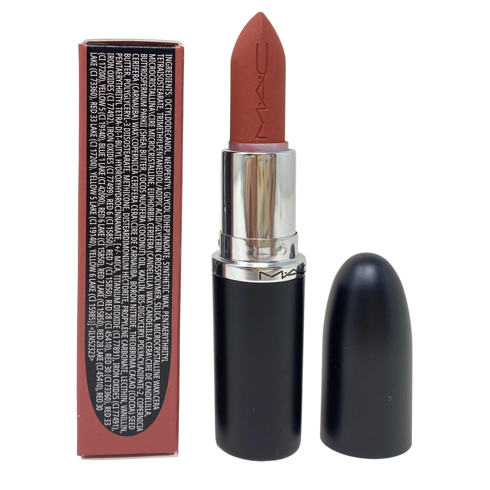 MAC cosmetics packaging and branding featuring 683 Cafe Mocha for versatile daily wear.