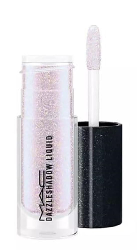MAC Dazzle Shadow Liquid Eyeshadow Diamond Crumbles with holographic blue-pink pearl shimmer