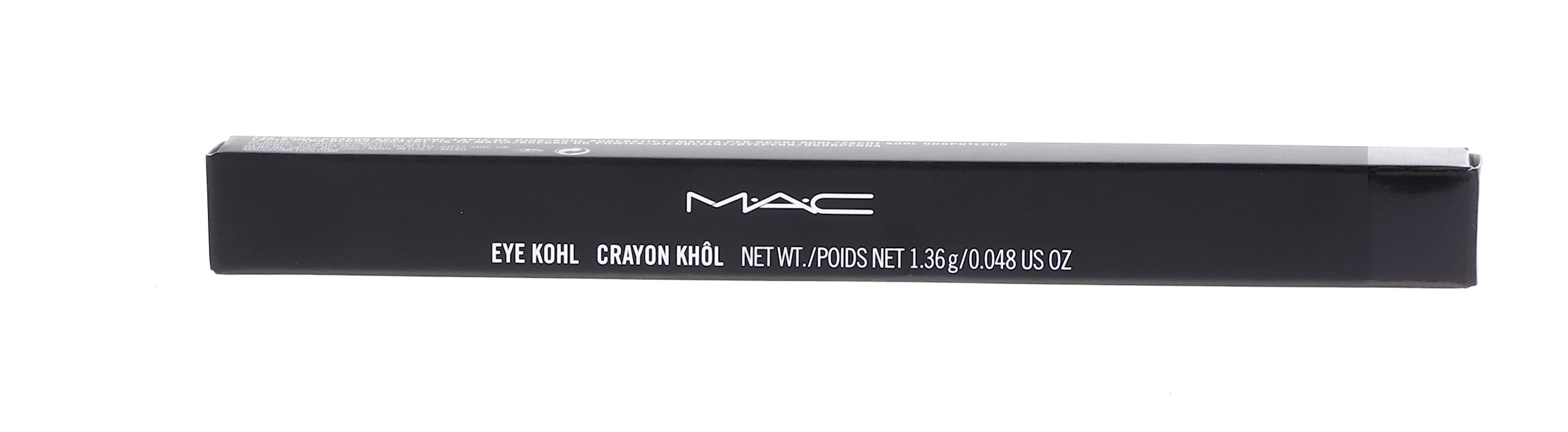 MAC Eye Kohl Smolder swatch reveals rich color and smooth finish.