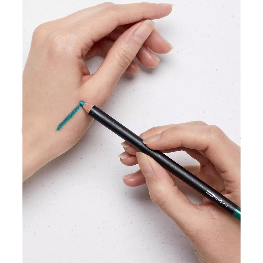 MAC Eye Kohl Minted soft finish with shimmer and matte blend.