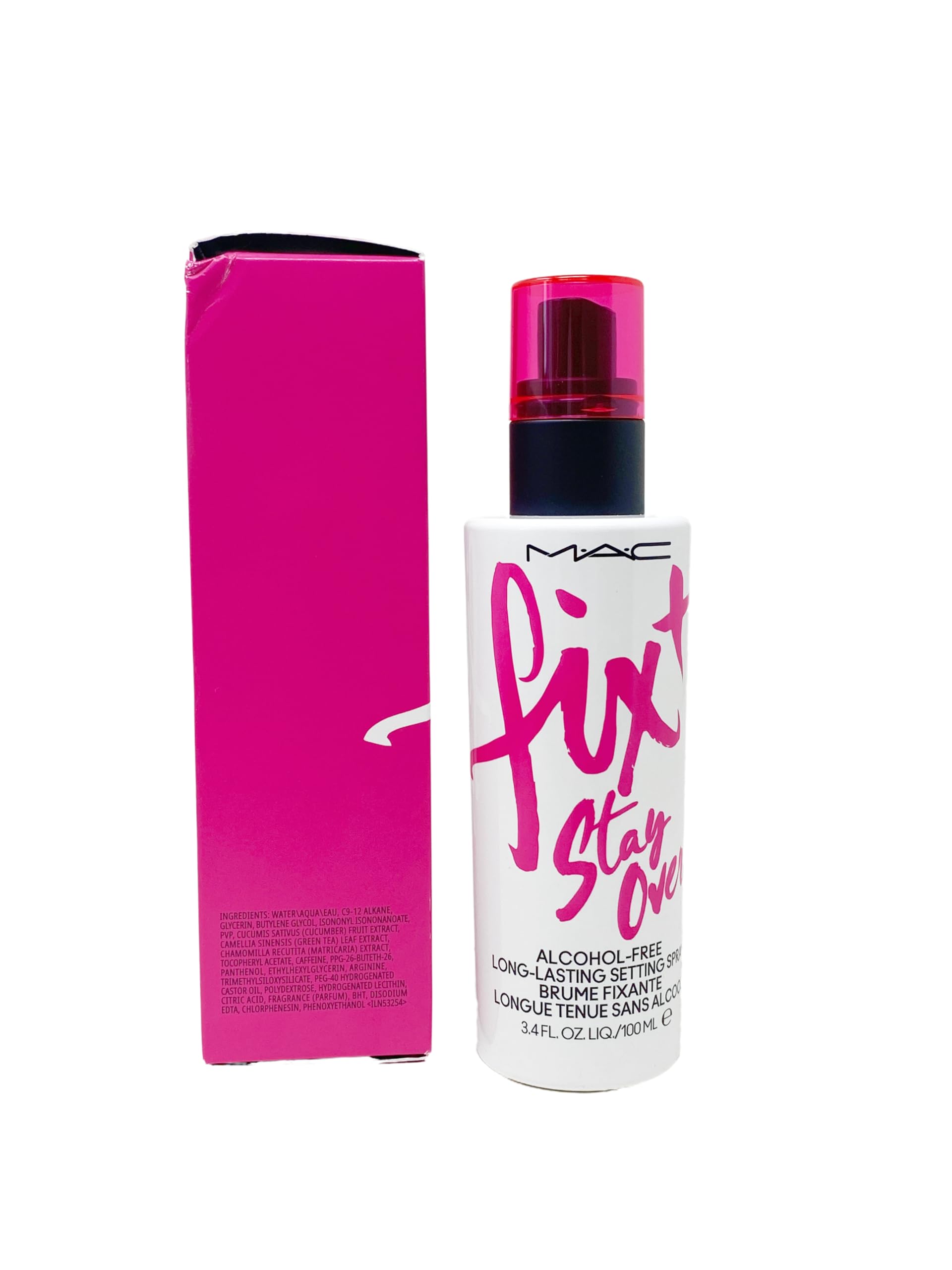 MAC Fix+ Stay Over setting spray mist creates a light veil and protects makeup.
