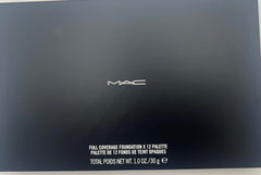 MAC Full Coverge Foundation 12 Pro Palette packaging emphasizes portability for on-the-go touch ups.