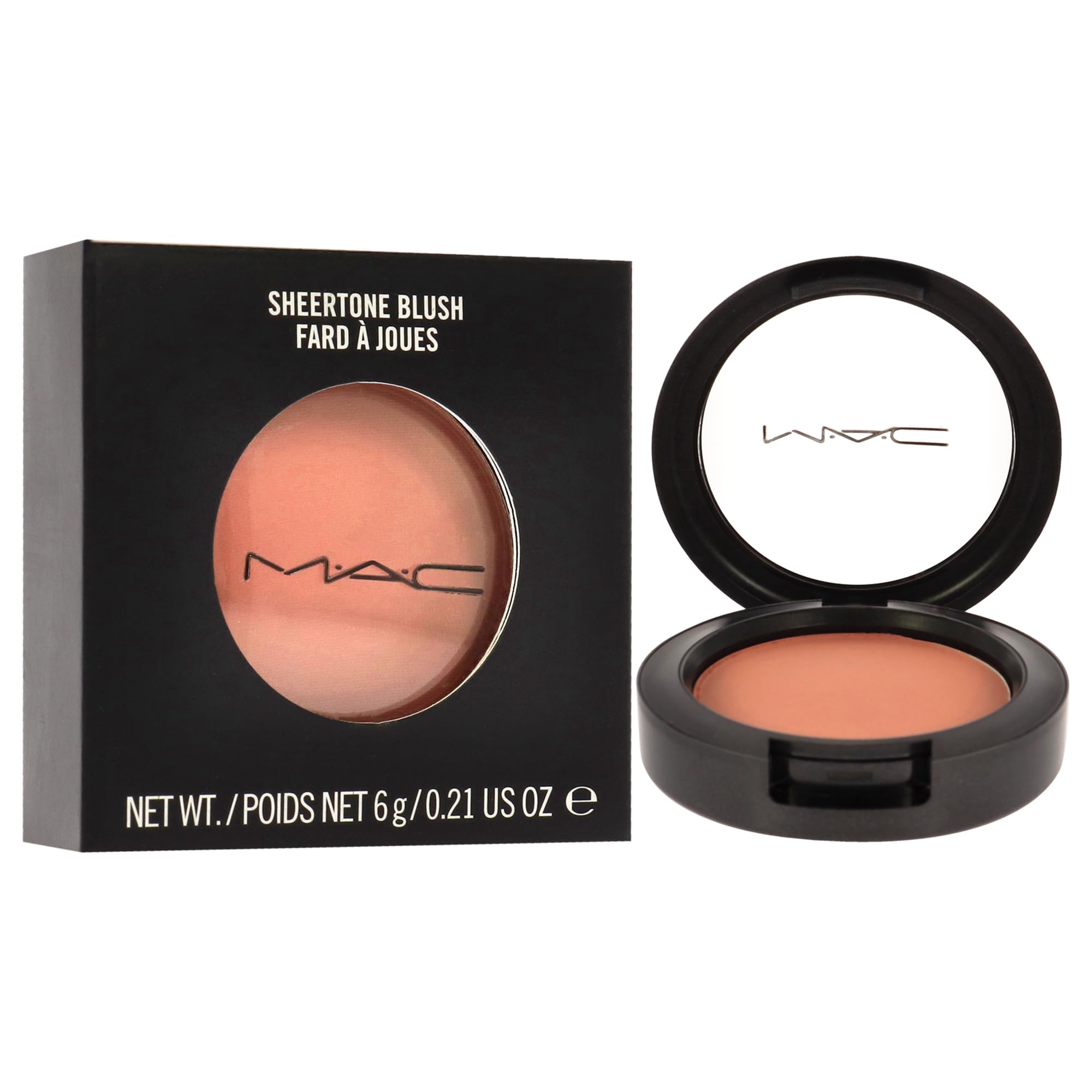 MAC Gingerly blush applied for a natural flush with soft glow