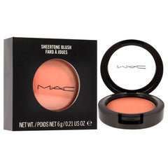 MAC Gingerly blush applied for a natural flush with soft glow
