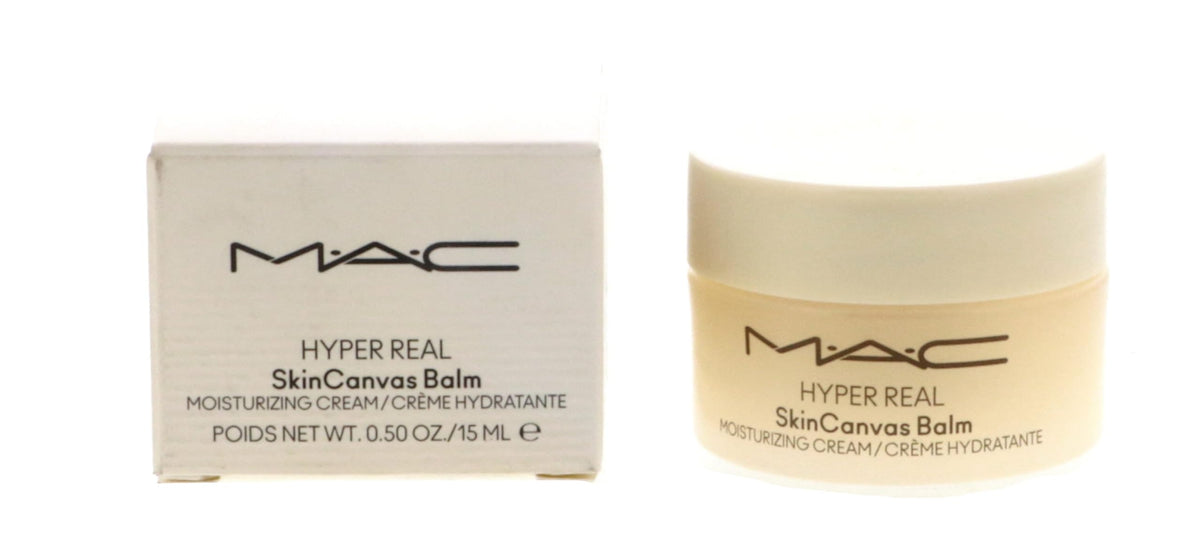 MAC Hyper Real SkinCanvas Balm texture close-up showing creamy hydration and smoothness for daily use.