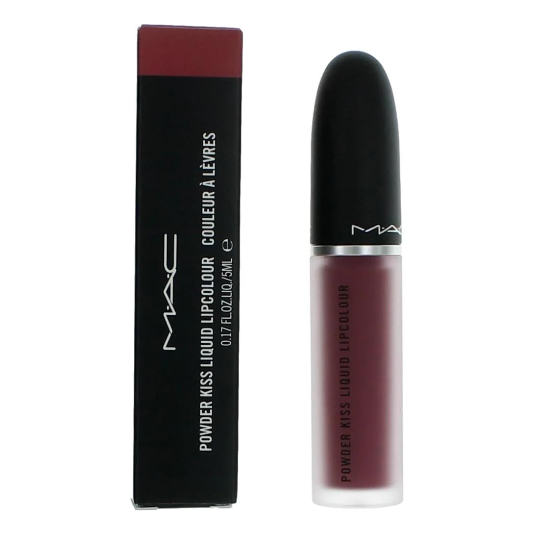MAC Jeans Powder Kiss Liquid Lipcolour 990 More The Mehr-ier swatch for long-lasting color