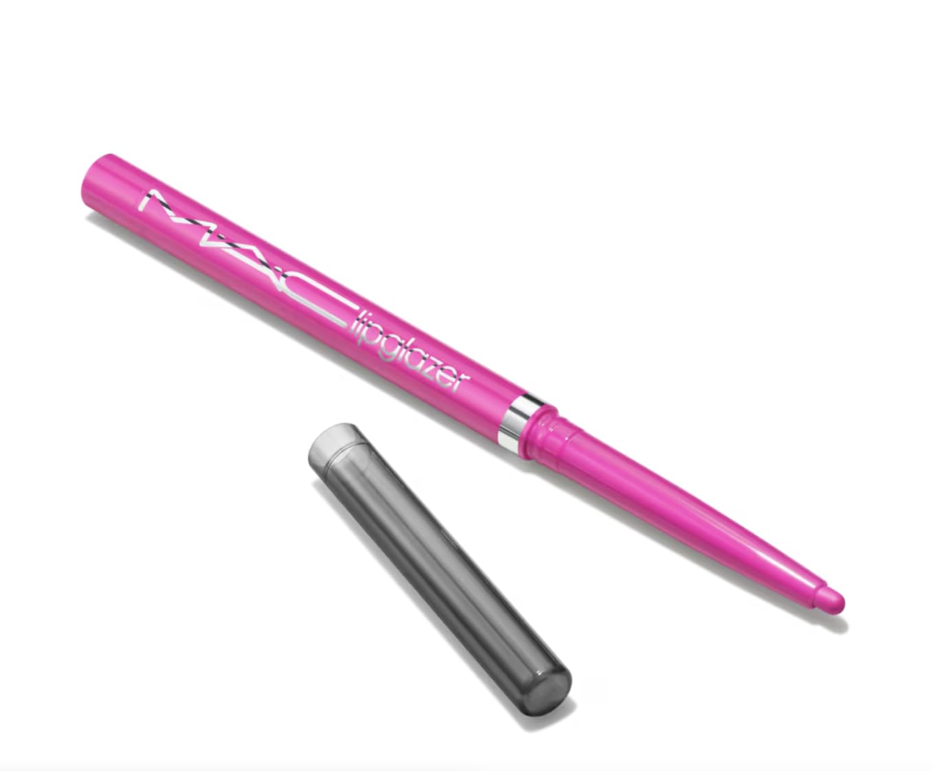 MAC Lipglazer Glossy Liner Candy Yum-Yum creates precise lip outlines for defined looks.