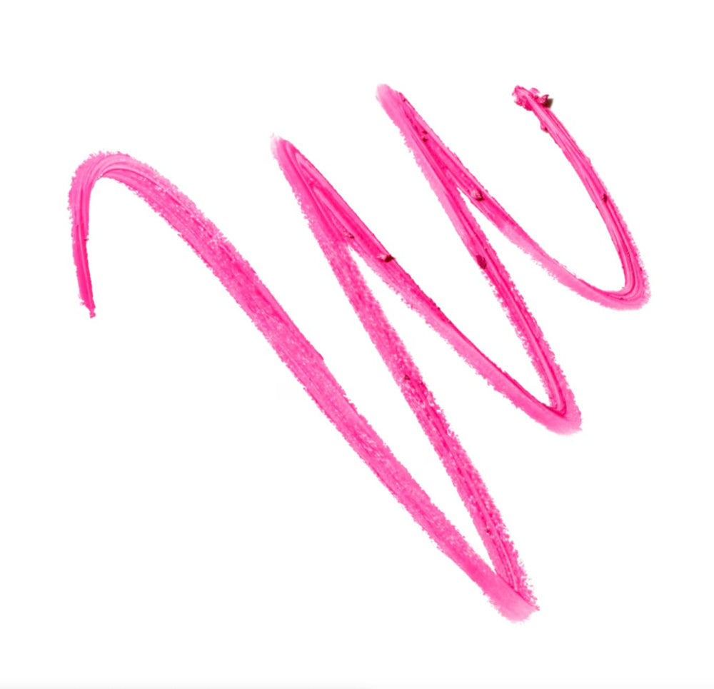 MAC Lipglazer Glossy Liner Candy Yum-Yum fills lips for a fuller, even appearance.