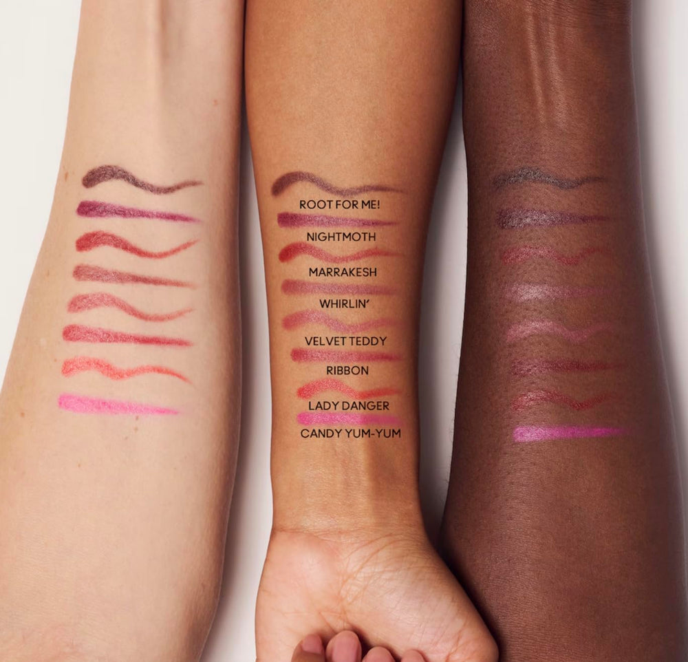 MAC Lipglazer Marrakesh worn lips deliver satin shine and hydration.