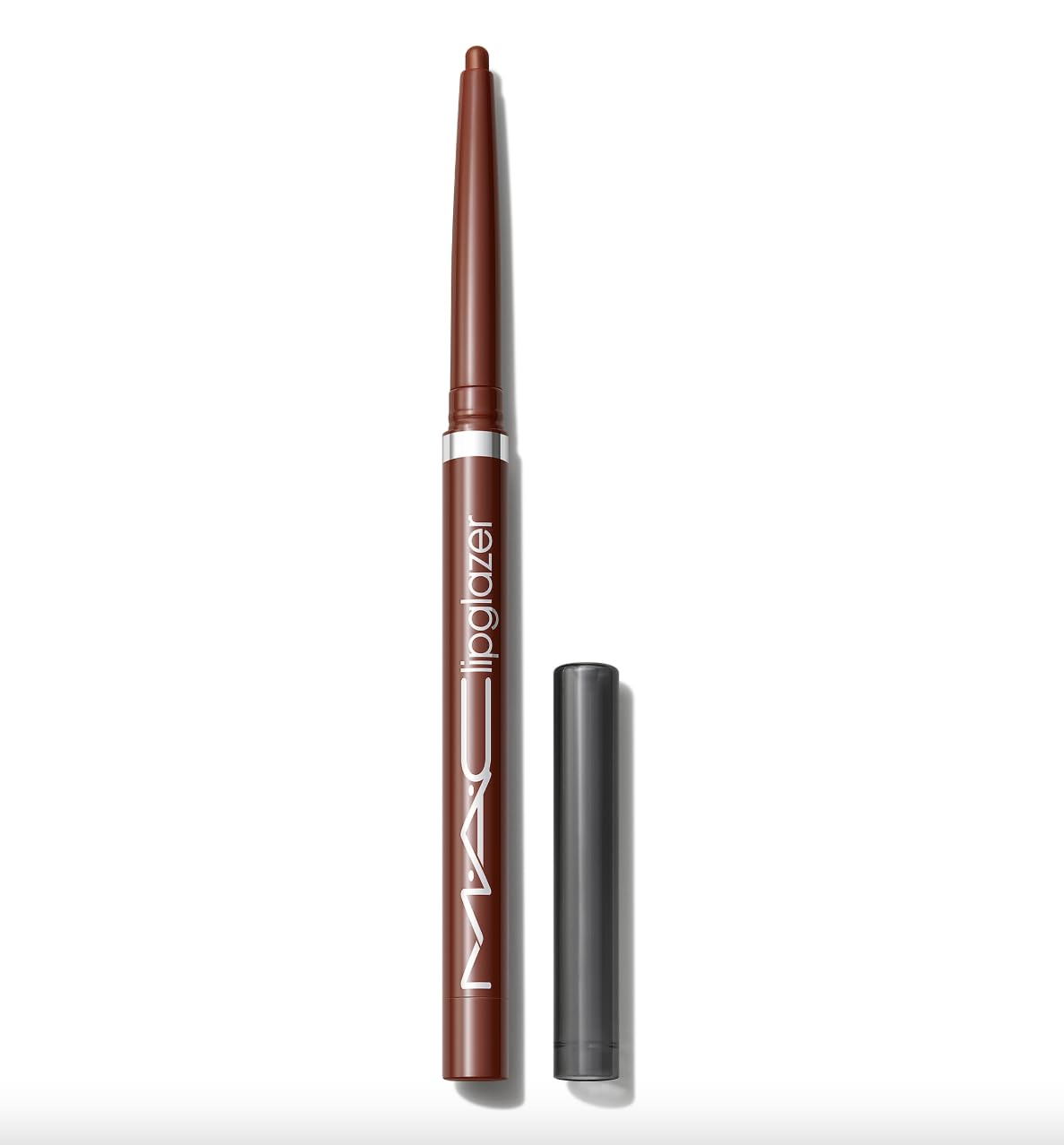 MAC Lipglazer Marrakesh swatches show rich color with a glossy finish.