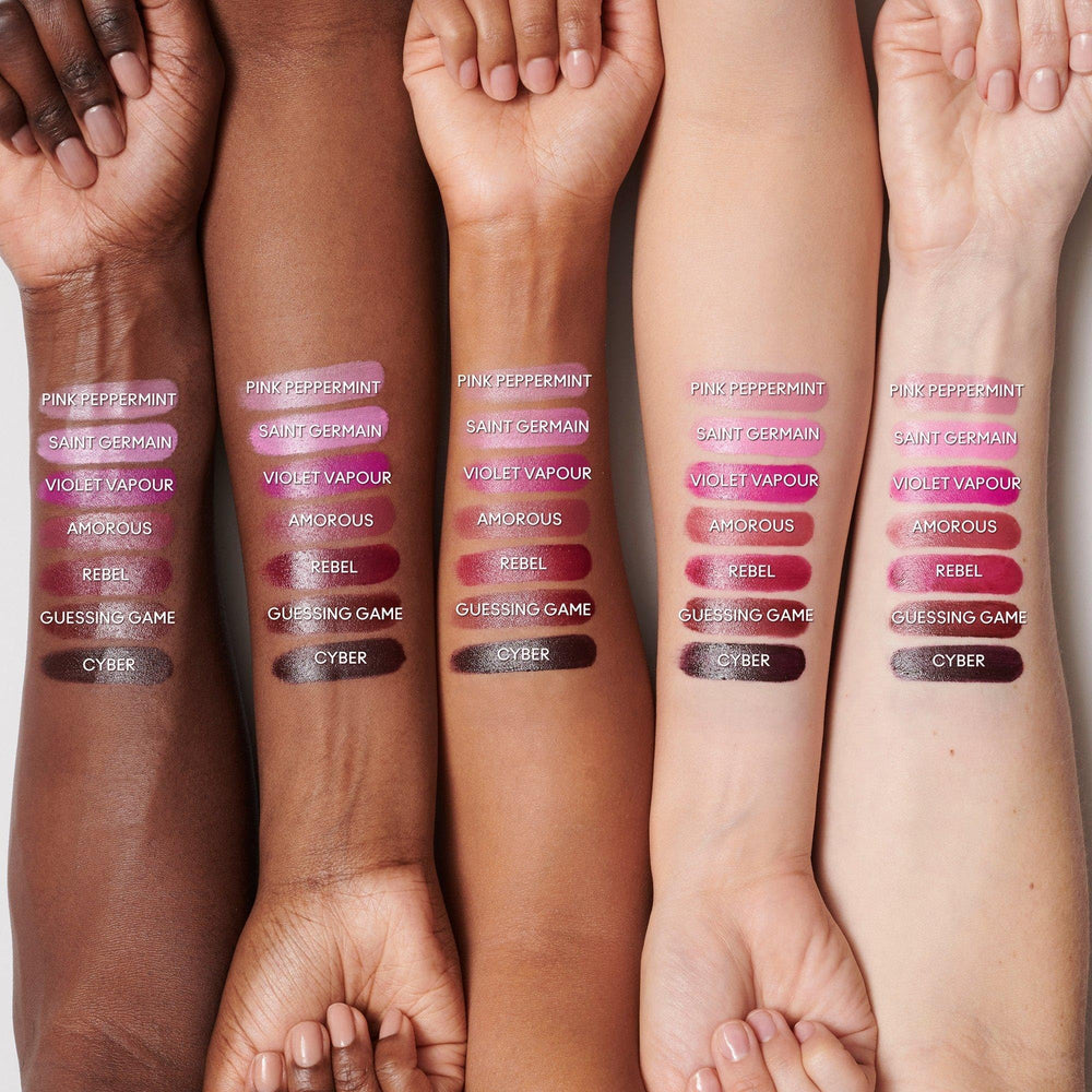 MAC M·A·Cximal Pink Peppermint top-view of slim lipstick tube